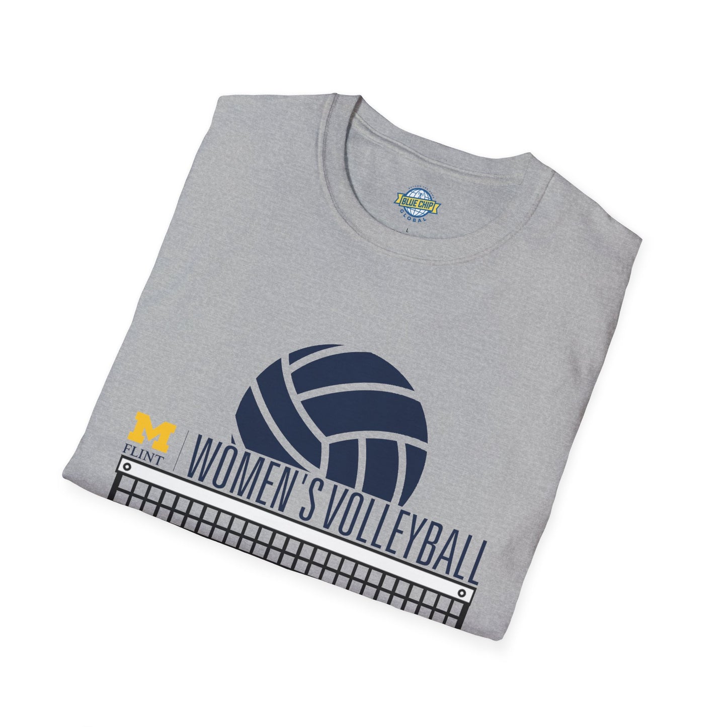 Volleyball Net Go Blue Softstyle Tee