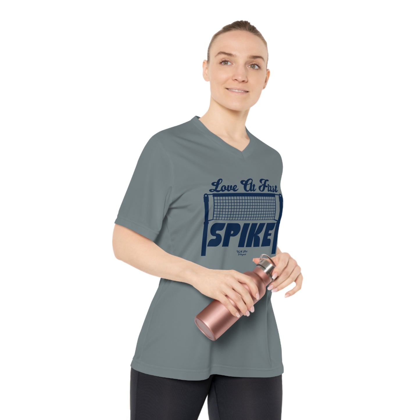 Love at First Spike Women's Performance V-Neck T-Shirt