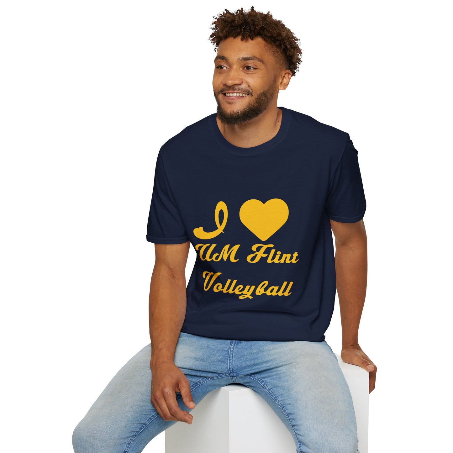 I Love Flint Volleyball - Softstyle Unisex Tee