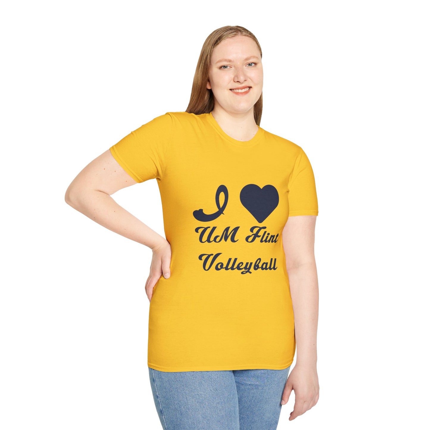I Love Flint Volleyball - Softstyle Unisex Tee