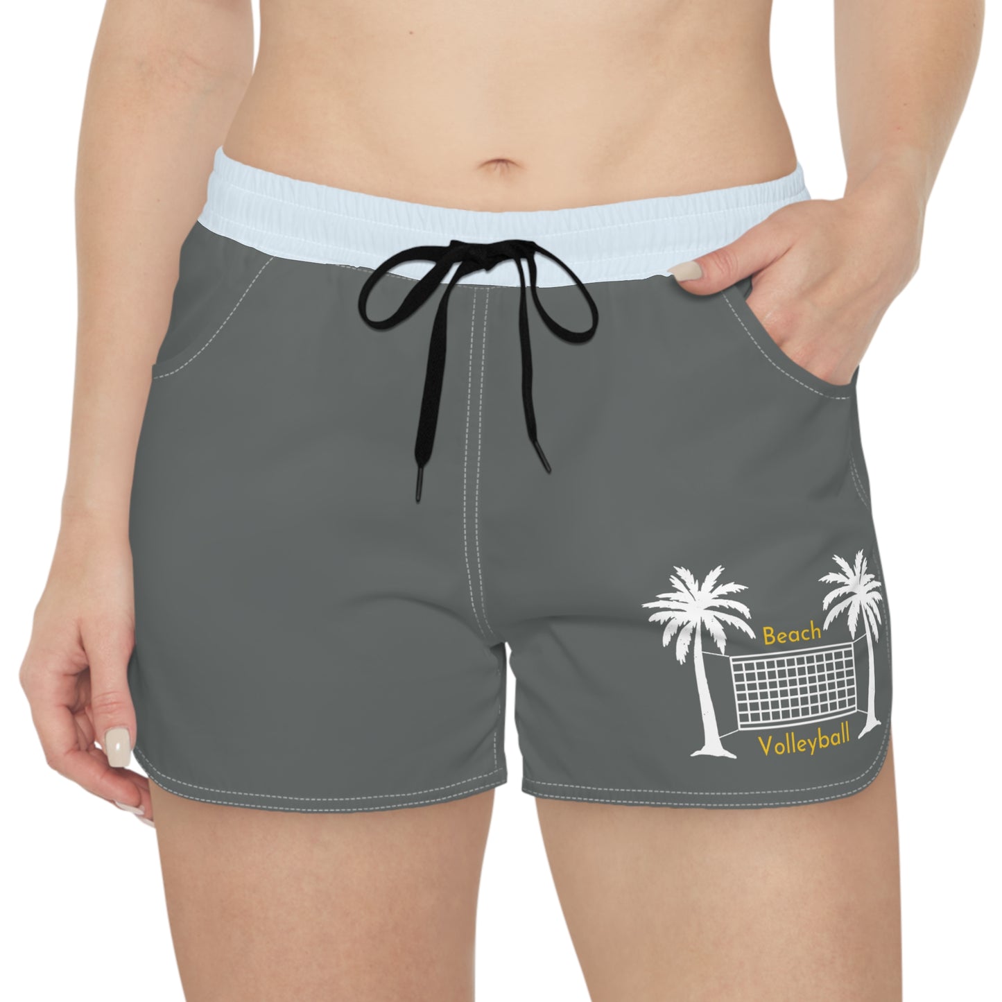 Women's Beach Volleyball Shorts - Gray