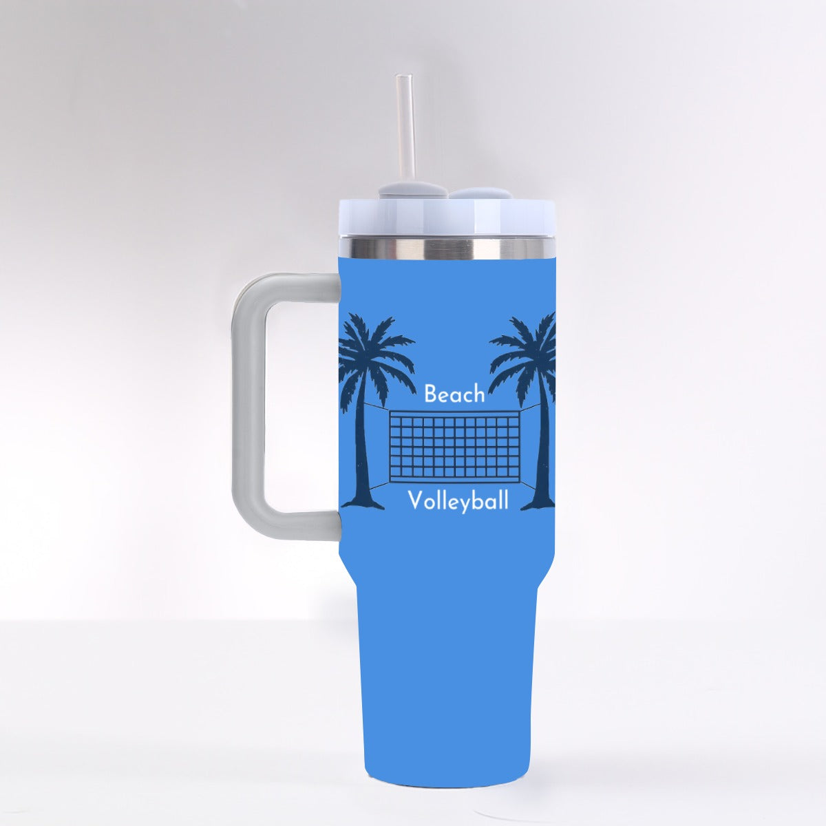 Beach Volleyball Tumbler - Blue - 40 oz