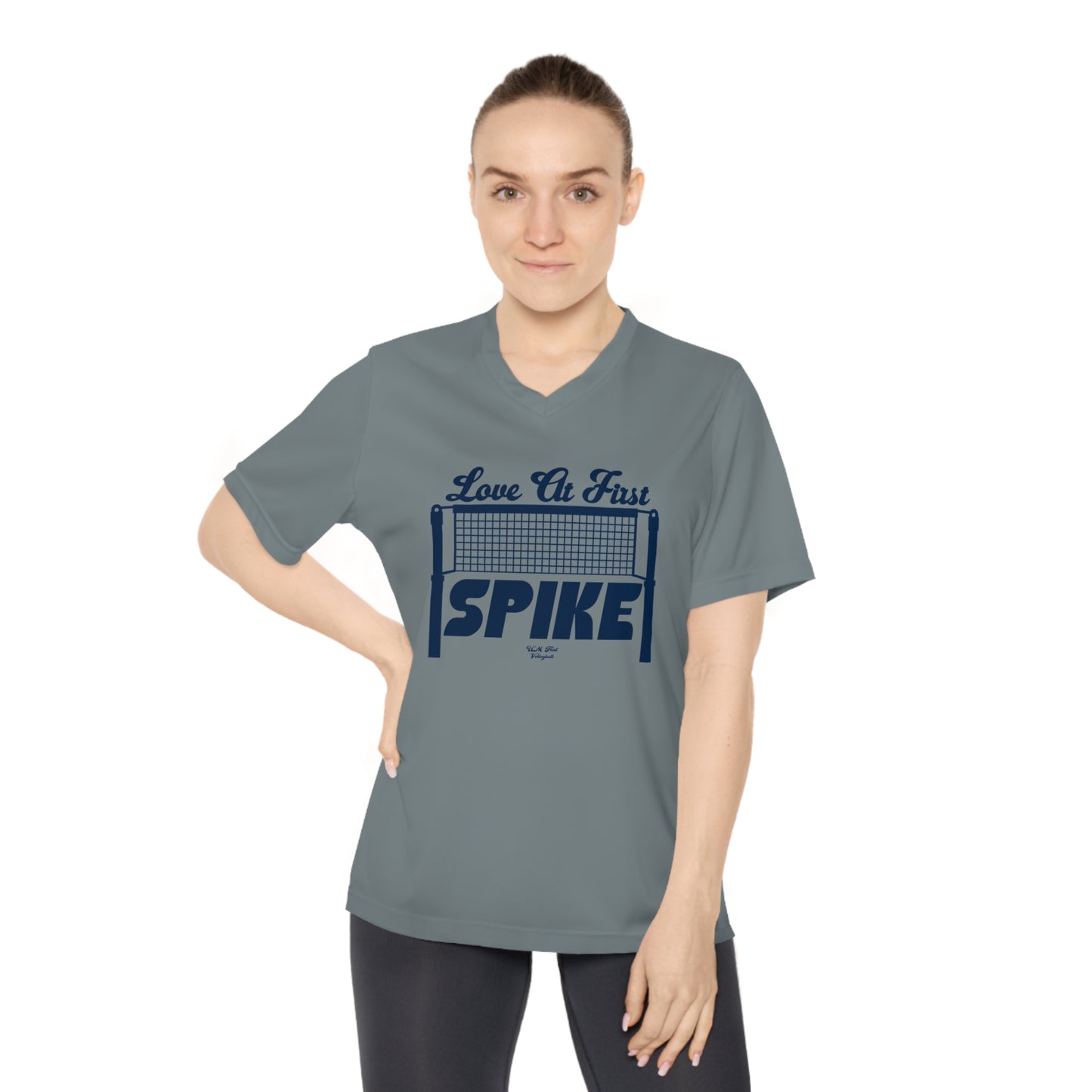 Love at First Spike Women's Performance V-Neck T-Shirt