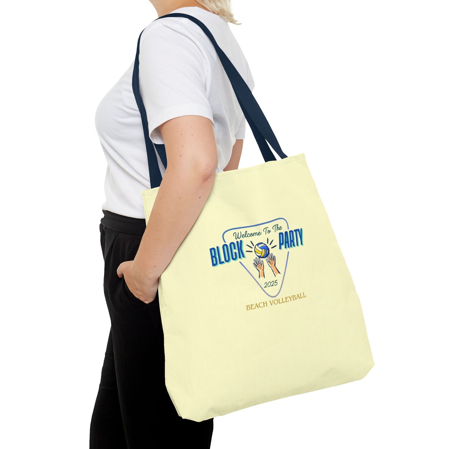Beach Volleyball Tote Bag - Block Party 2025