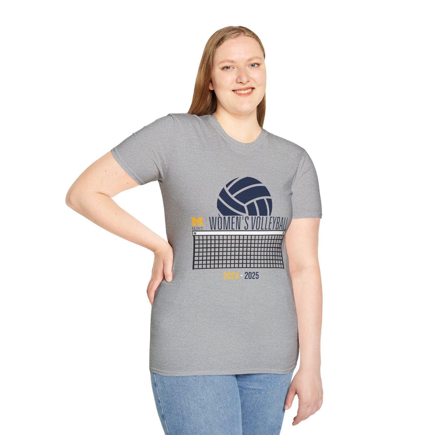 Volleyball Net Go Blue Softstyle Tee