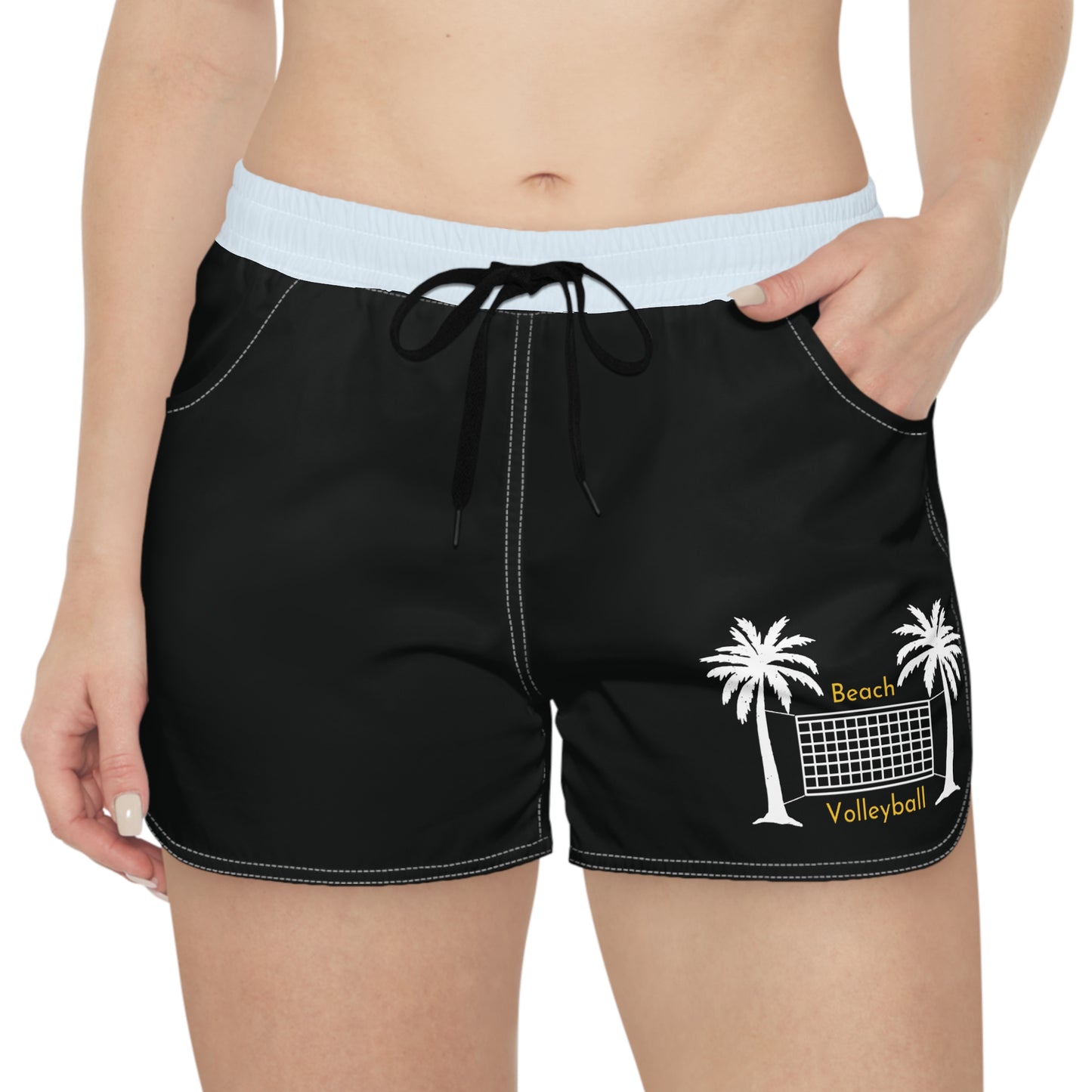 Women's Beach Volleyball Shorts - Black