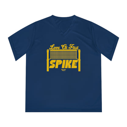 Love at First Spike Women's Performance V-Neck T-Shirt