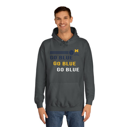 Go Blue x 3 Unisex Hoodie