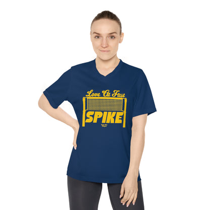 Love at First Spike Women's Performance V-Neck T-Shirt