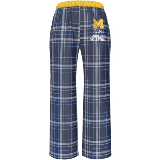 UM Flint Women's Volleyball Plaid Pajama Pants