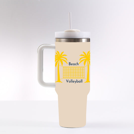 Beach Volleyball Tumbler - Rose - 40 oz