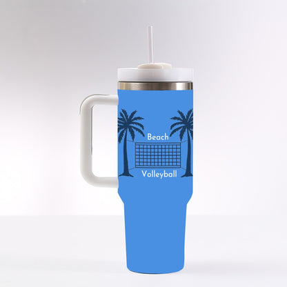 Beach Volleyball Tumbler - Blue - 40 oz