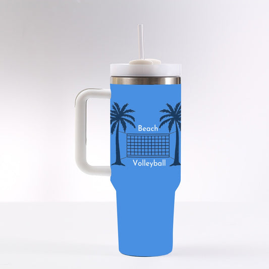Beach Volleyball Tumbler - Blue - 40 oz