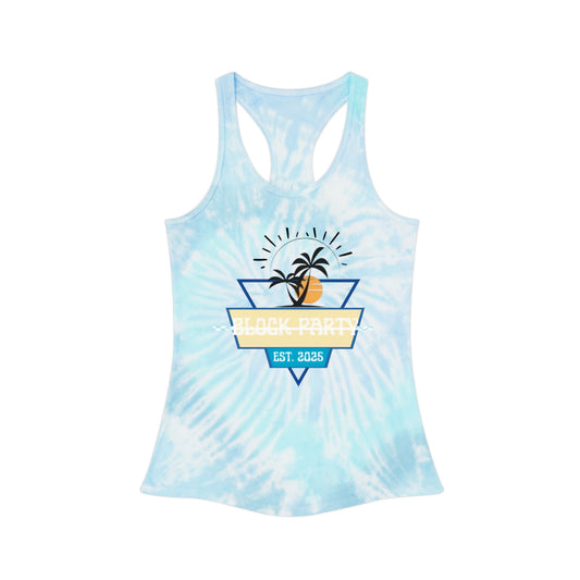 Block Party Tie Dye Racerback Tank Top