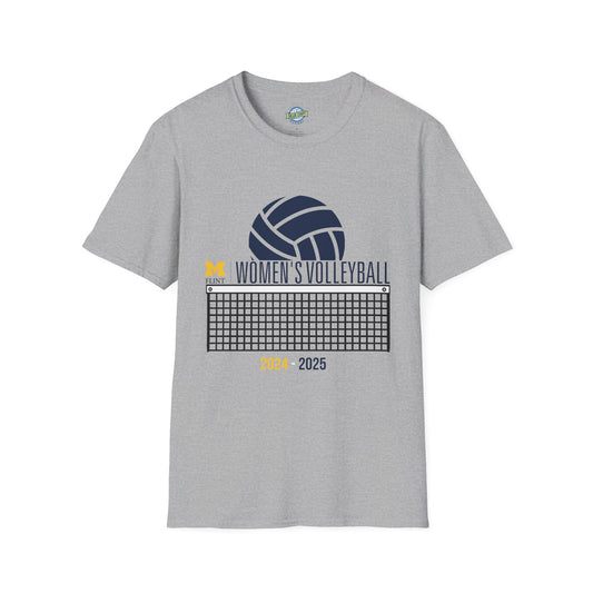 Volleyball Net Go Blue Softstyle Tee