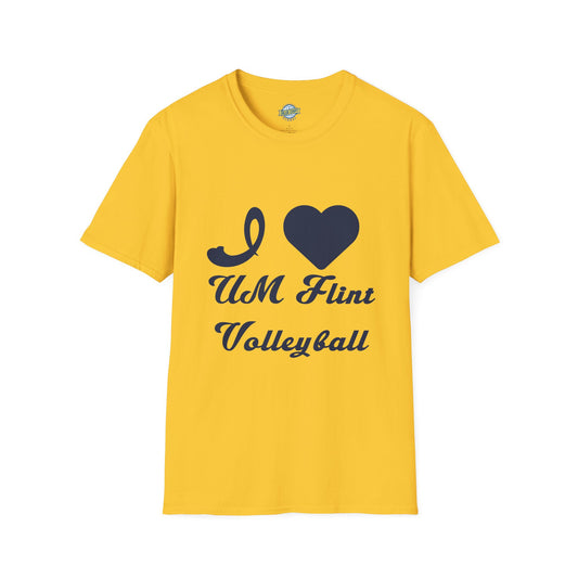 I Love Flint Volleyball - Softstyle Unisex Tee