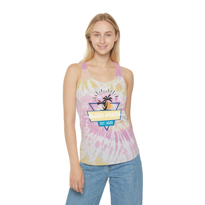 Block Party Tie Dye Racerback Tank Top