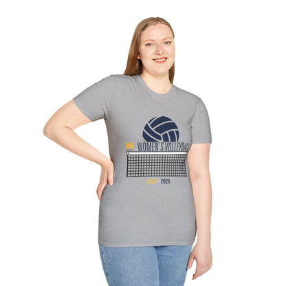 Volleyball Net Go Blue Softstyle Tee